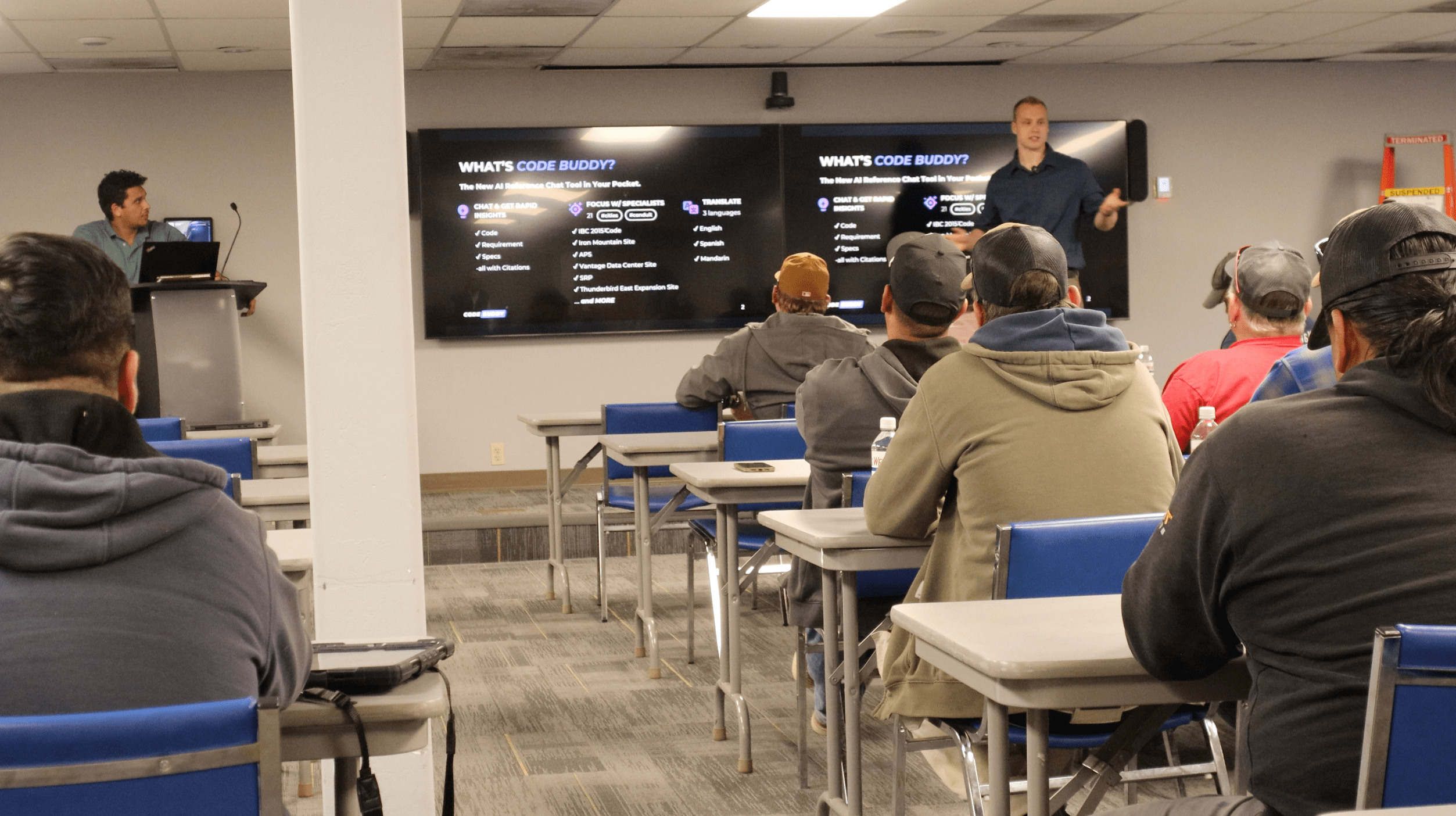 Code Buddy classroom training session